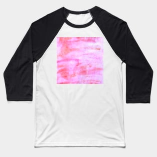 Pink orange watercolor abstract art Baseball T-Shirt